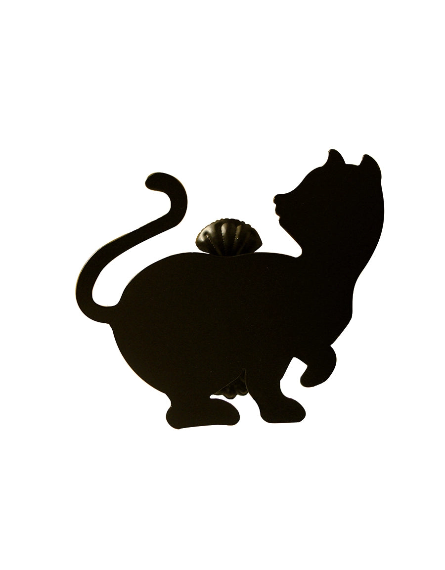 Servettring med figur, katt