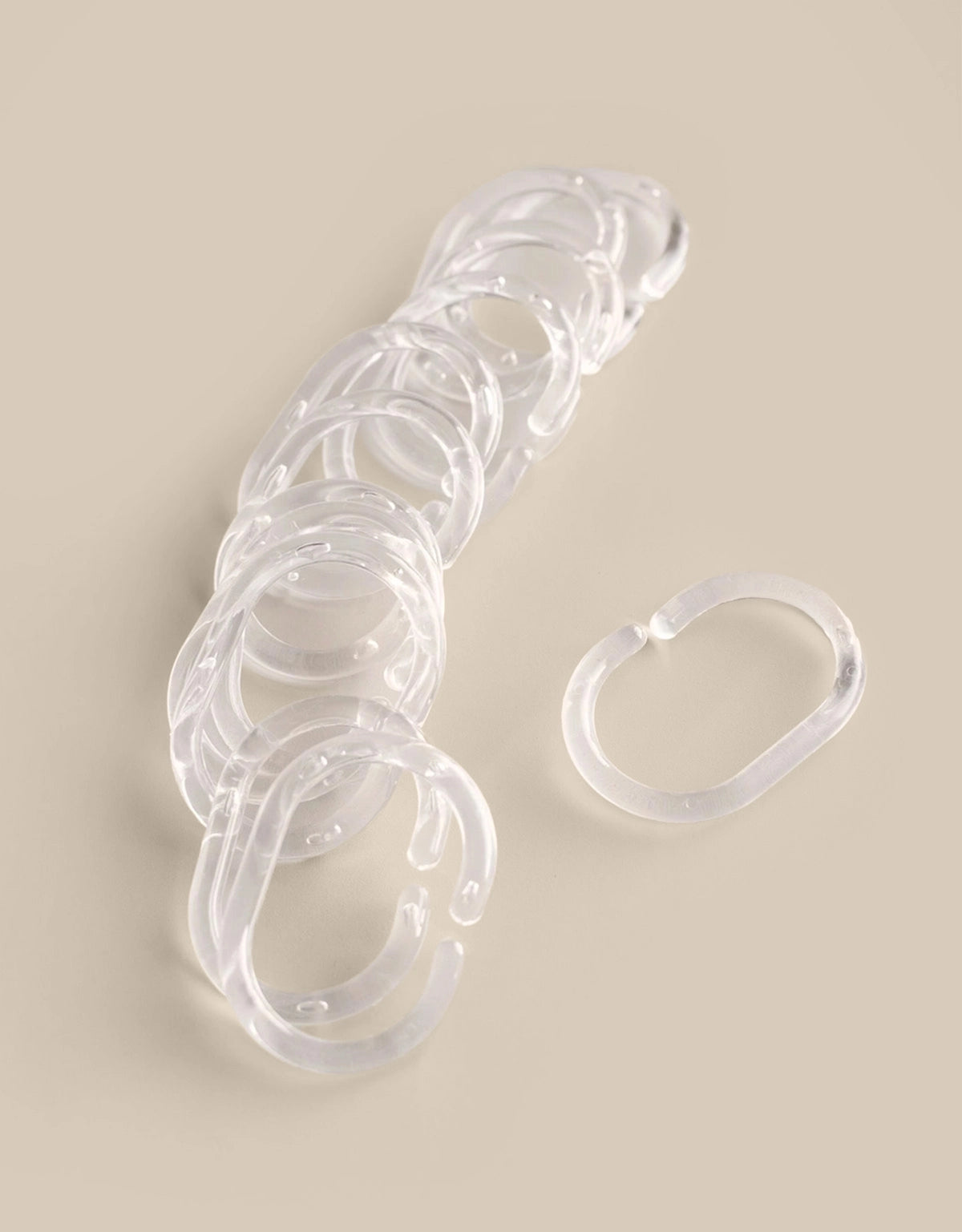 Transparenta duschringar