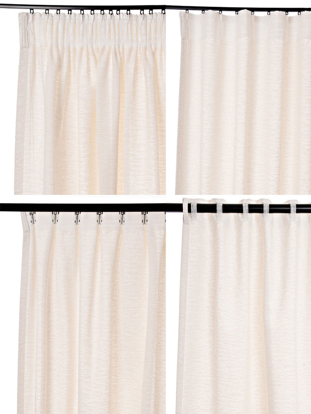 Gardin Hilma, vit, 260x236 cm