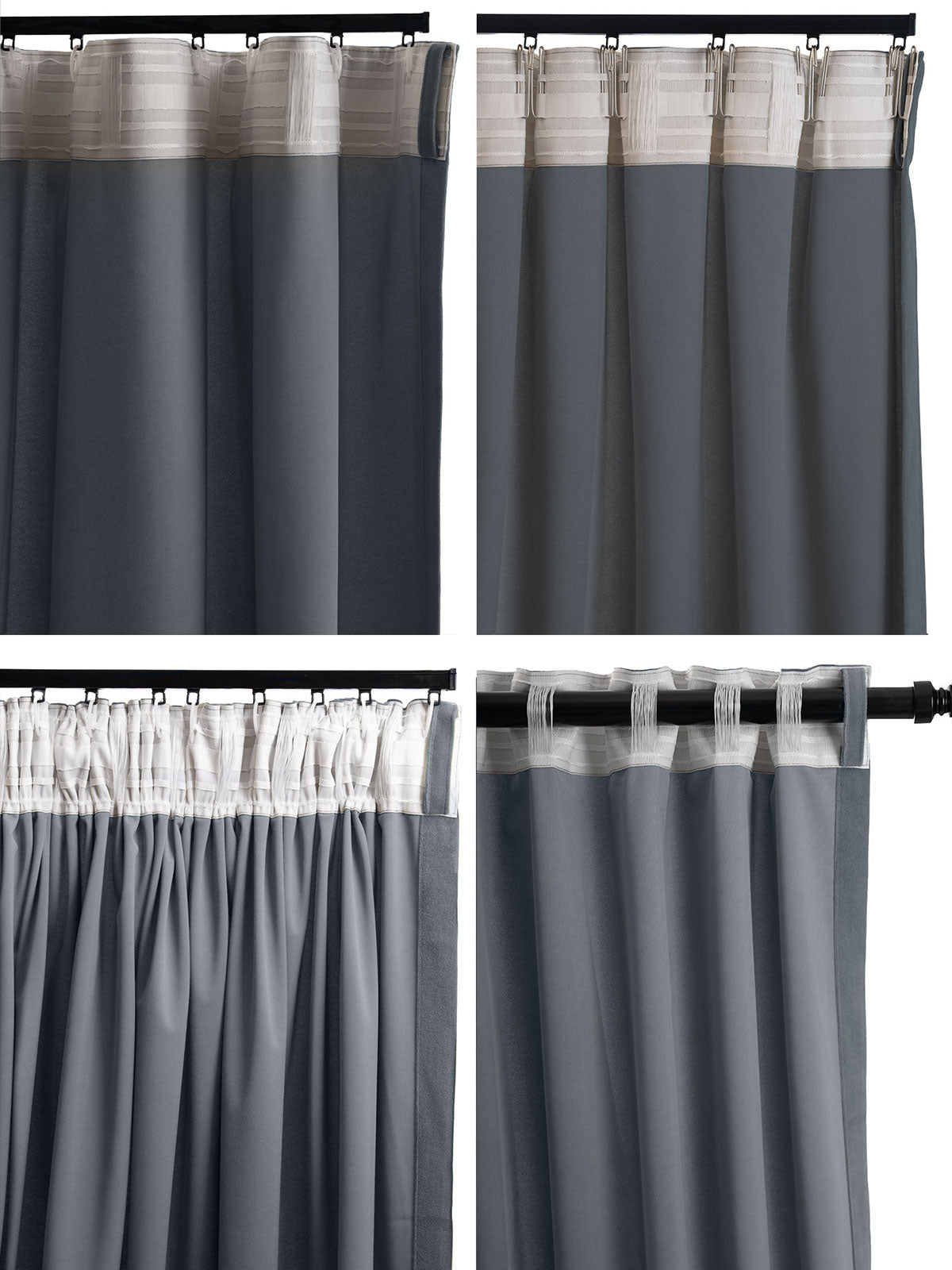 Sammetsgardin Lova, blå
