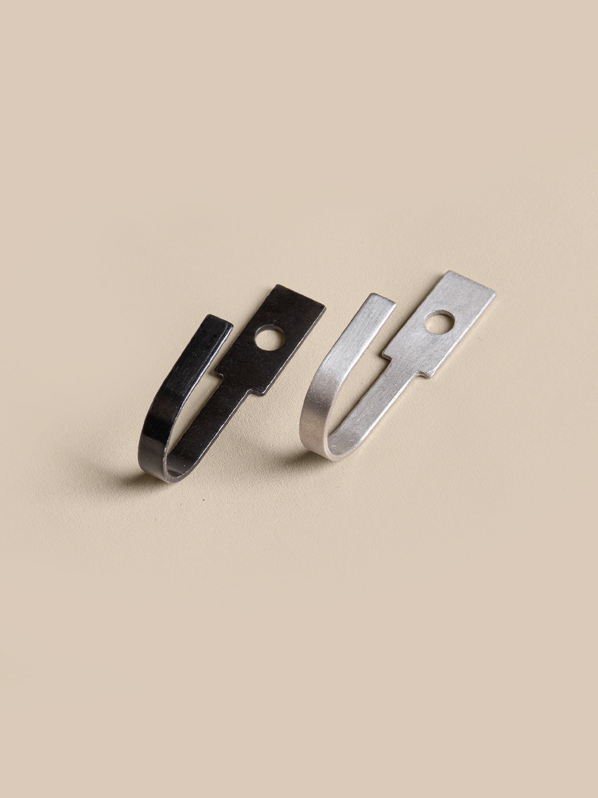 Tieback Hook Flat, stainless steel or black