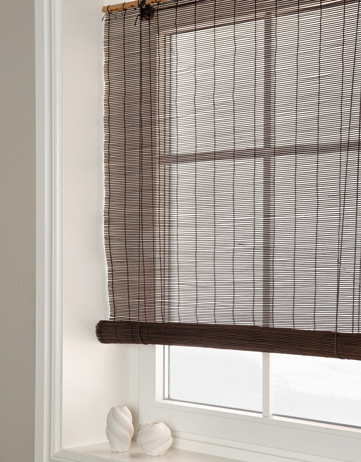 Roll-up rullgardin i bambulook