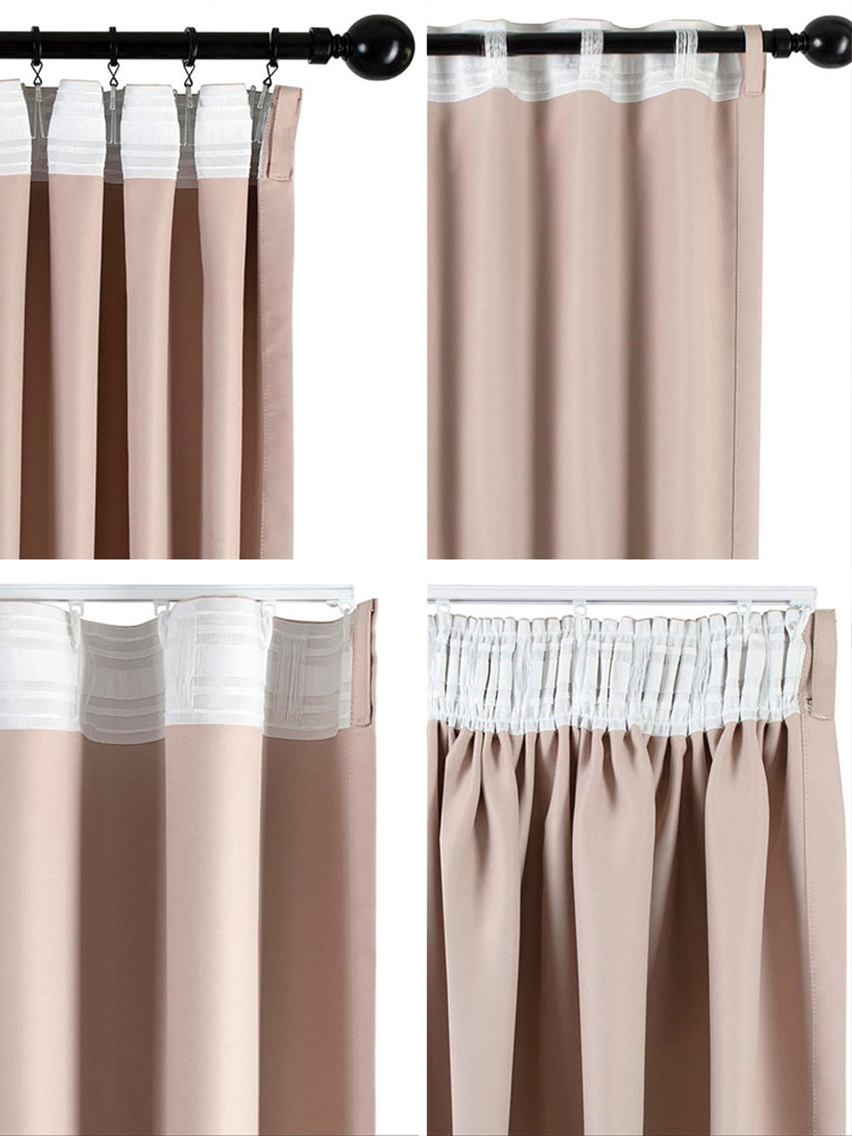 Gardin Dokie, beige, 268x233 cm