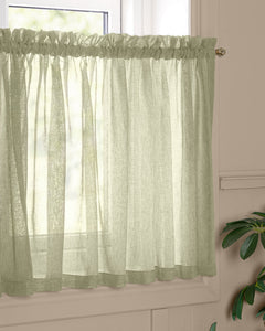 Grön cafégardin