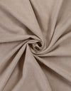Närbild på gardintyg i linneblandning i beige