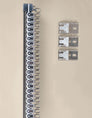 Gardinskena Bendable i varmsilver