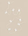 Curtain track gliders on a cord