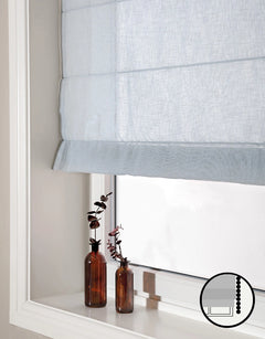 Roman blind Malva, blue