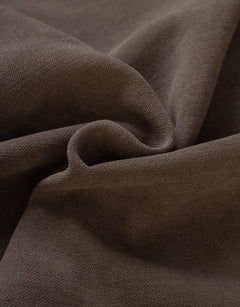 Close-up of brown curtain fabric