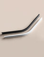 Black and white corner bend 135 degrees for curtain track Alex