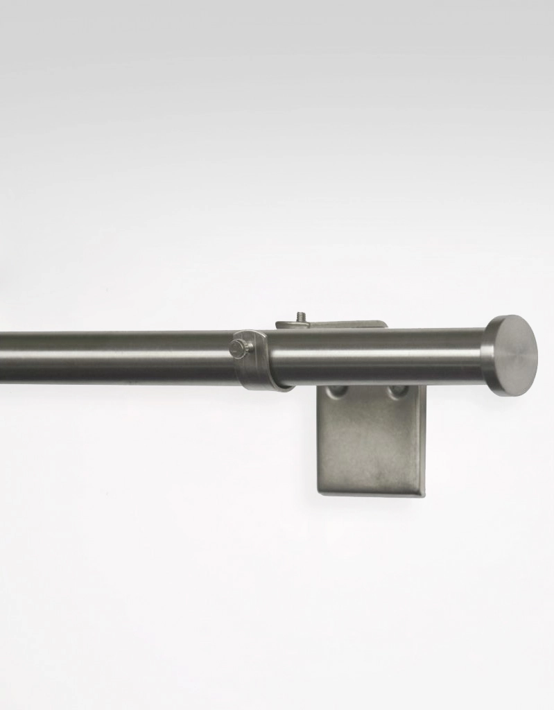 Gardinstång Circle, rostfritt stål i reglerbar längd 130-240 cm, 25/28 mm